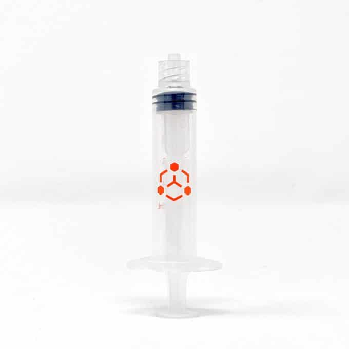 plastic 5 mL luer lock syringe